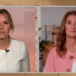 Poppy Harlow interviewing Melinda French Gates on CNN