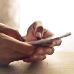 California Man using phone