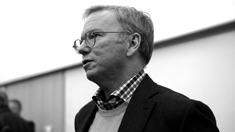 ex-CEO of Google, Eric Schmidt