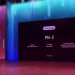 Satya Nadella announcing Phi-2 at Microsoft Ignite 2023.